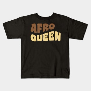 Afro Queen, Black Queen, Black Woman Kids T-Shirt